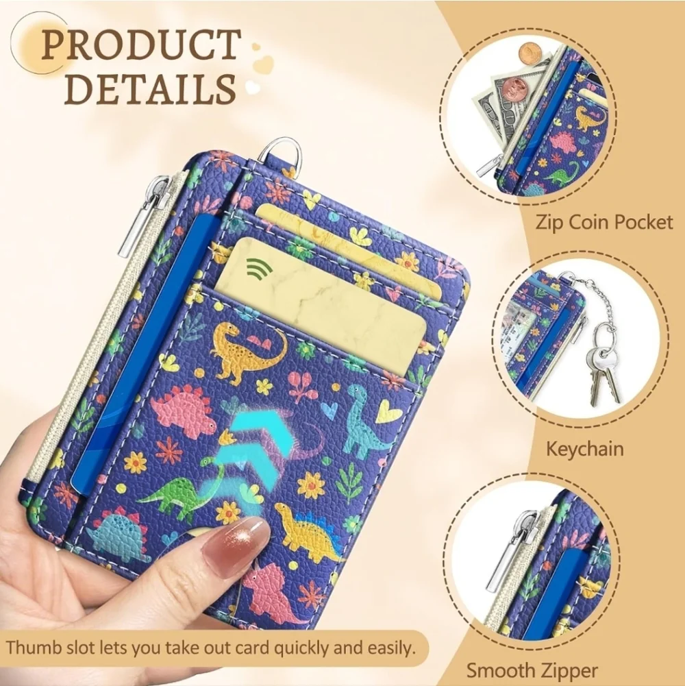 Colorful Dinosaur Card Organizer